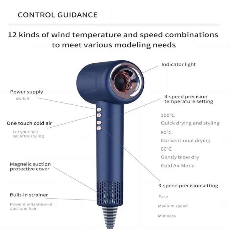 سشوار با کنترل دیجیتال دما